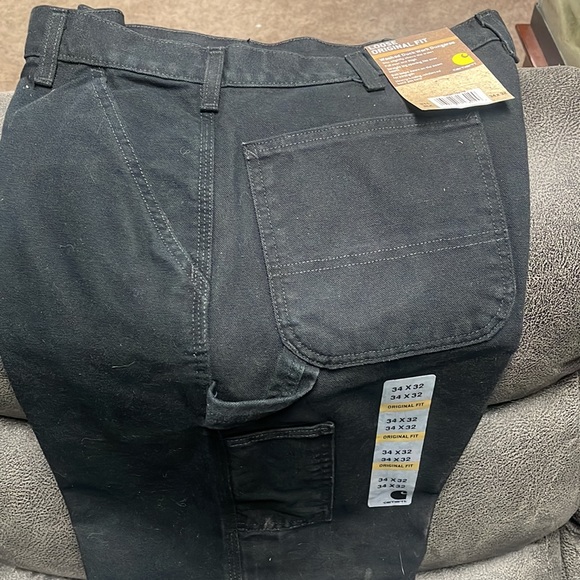 Brand NEW with Tags Men's Carhartt Black Jeans Loose Original Fit 34 x 32 - Picture 5 of 6